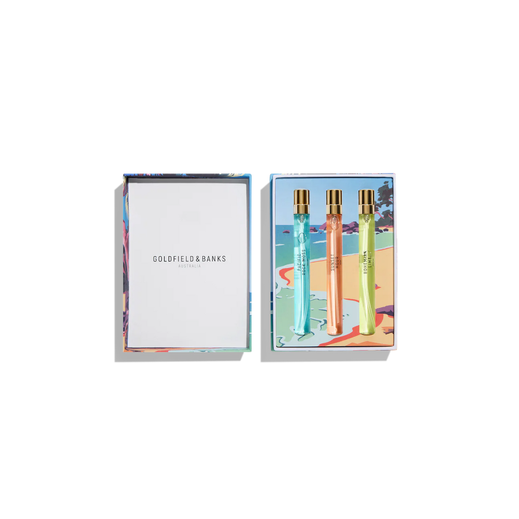 COAST TO COAST TRAVEL TRIO SET 3 X 10ML By GOLDFIELD & BANKS AUSTRALIA