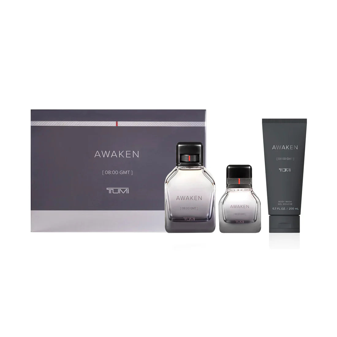 Tumi Awaken [08:00 GMT] Gift Set- 100ml EDP + 30ml EDP + 200ml Body Wash