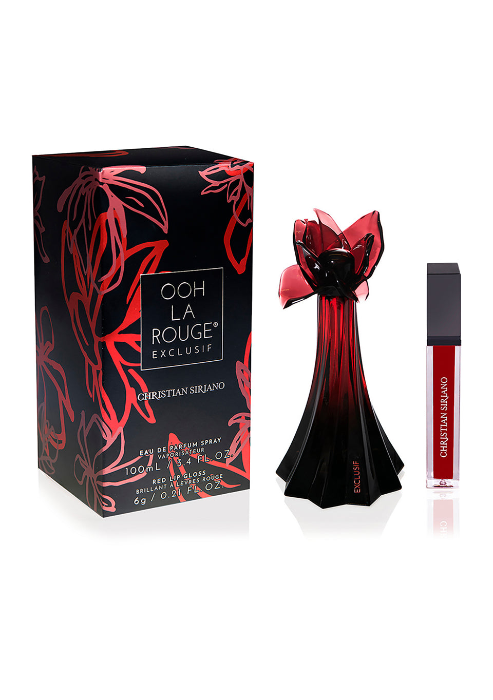 Ooh La Rouge Exclusif Eau de Parfum Spray + Lip Gloss By Christian Siriano