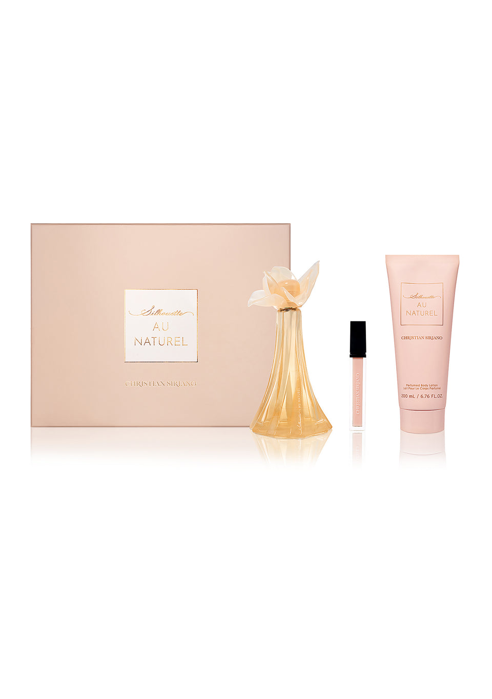 Silhouette Au Naturel 3-Piece Body Lotion Gift Set By Christian Siriano