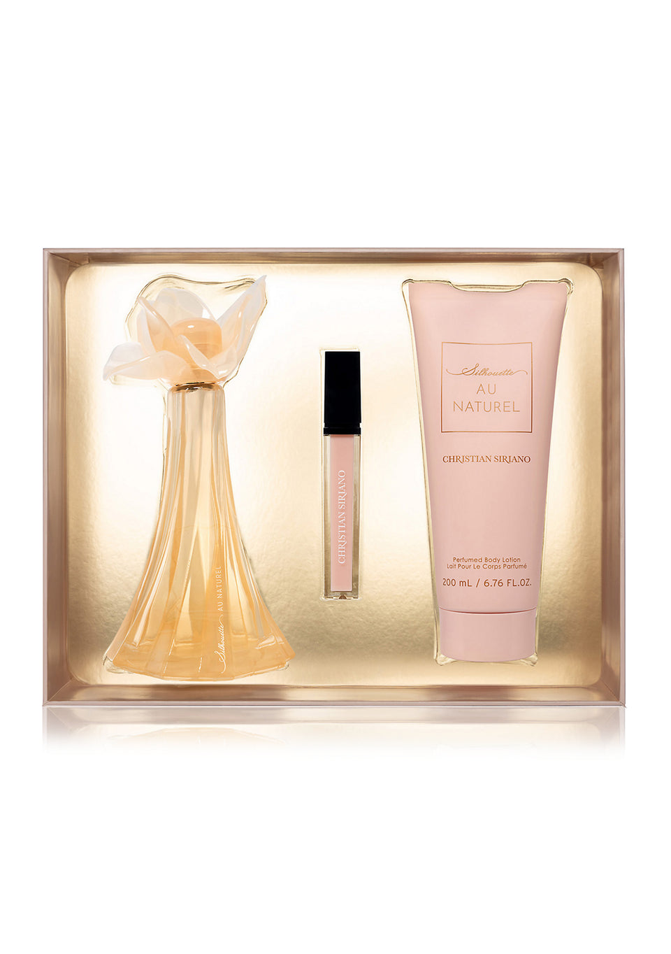 Silhouette Au Naturel 3-Piece Body Lotion Gift Set By Christian Siriano