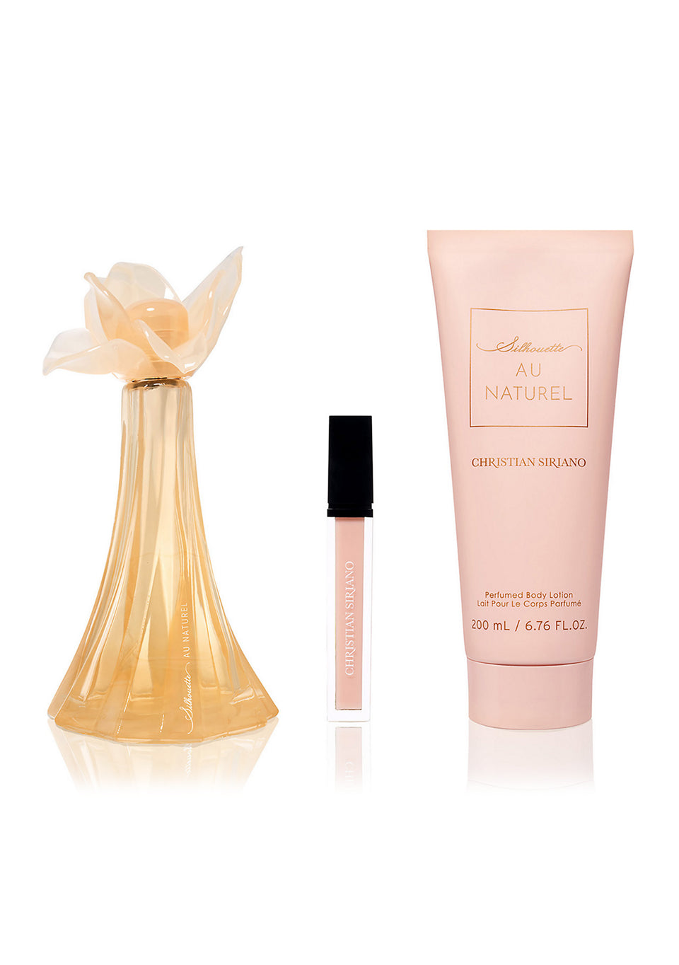 Silhouette Au Naturel 3-Piece Body Lotion Gift Set By Christian Siriano