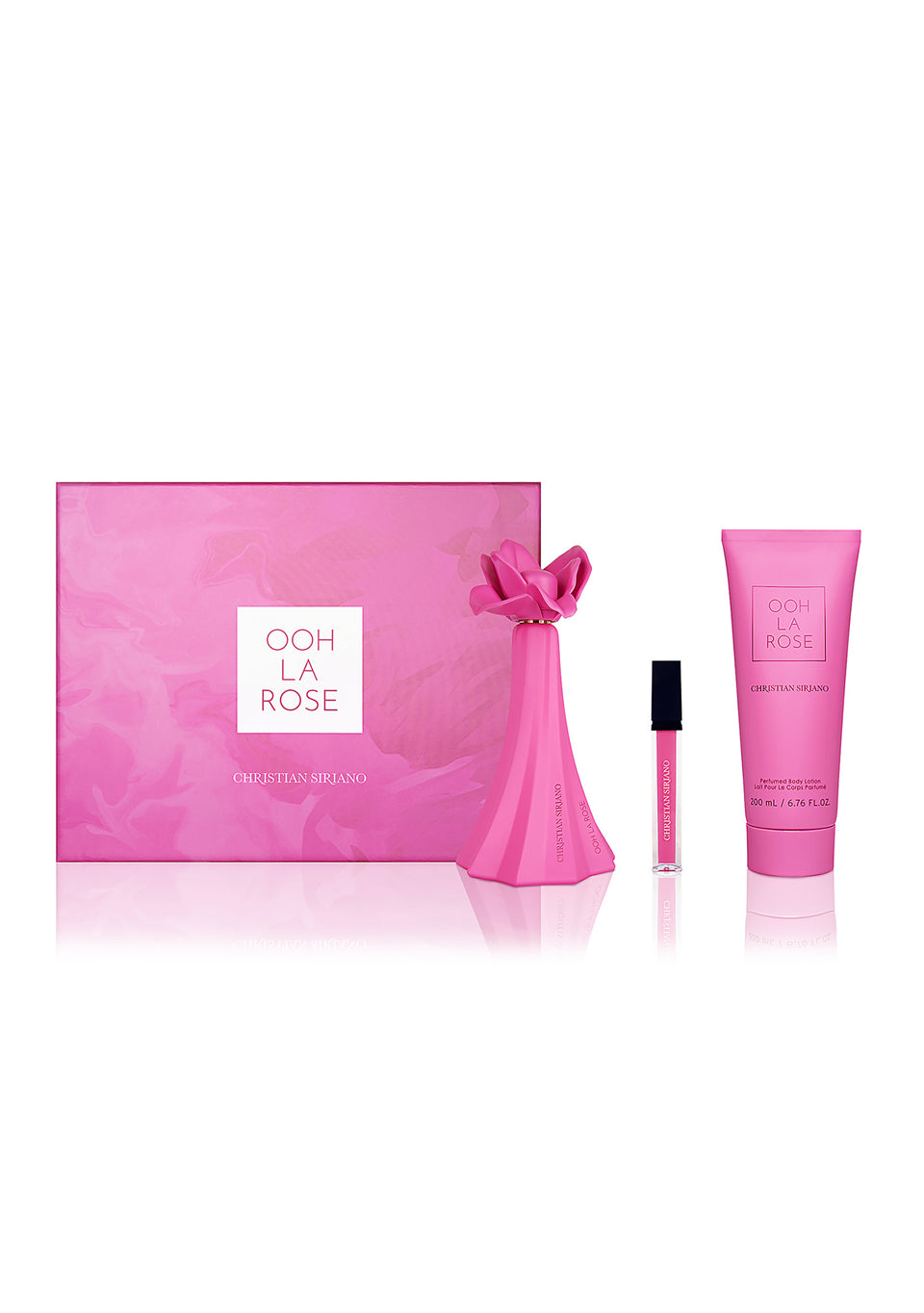 3-Piece Ooh La Rose Body Lotion Gift Set By Christian Siriano