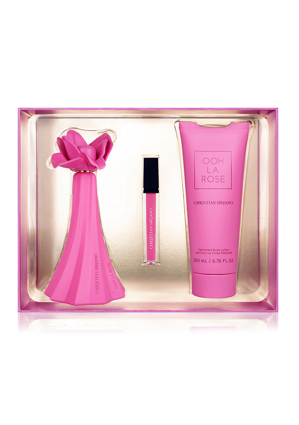 3-Piece Ooh La Rose Body Lotion Gift Set By Christian Siriano
